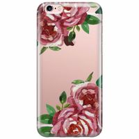 iPhone 6/6s transparant hoesje - Rode rozen - thumbnail