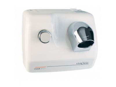 Mediclinics Wand Haardroger fohn drukknop staal wit SC0088H (12007) - Mediclinics Mediclinics Wand Haardroger fohn drukknop staal wit SC0088H (12007) - Mediclinics