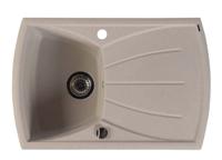 Sapho spoelbak 77x51cm met kraangat beige graniet