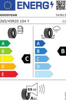 Good year F1 asym 3 suv n0 fp 265/45 R20 104Y GY2654520YASY3SUVN0F - thumbnail