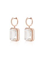 SHAY boucles d'oreilles Portrait en or rose 18ct à ornements en topaze