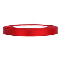 Satijnlint op rol 6mm (25m) Rood