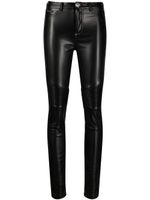 Philipp Plein legging nervuré à taille haute - Noir