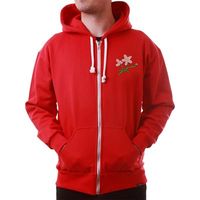 Japan 1932 Retro Rugby Zipped Hoodie - Rood