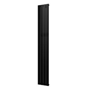 Designradiator Plieger Cavallino Retto Enkel 666 Watt Middenaansluiting 200x29,8 cm Zwart