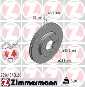 Remschijf Coat Z 250134320