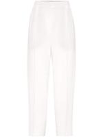 Brunello Cucinelli High waist cropped broek - Wit