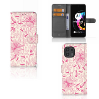 Motorola Edge 20 Lite Hoesje Pink Flowers