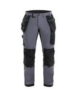 Blaklader 152216459699C50 4-wegs stretch ambachtslieden werkbroek, middengrijs/zwart, maat C50