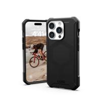 URBAN ARMOR GEAR Essential MS Case compatibel met Apple iPhone 15 Pro case [50% gerecycled materiaal, draadloos opladen/magnetisch opladen geoptimaliseerd, 4,6 m valbescherming] zwart