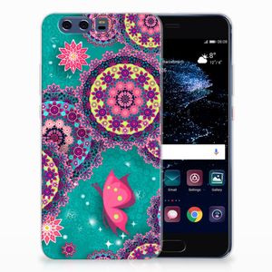 Huawei P10 Plus Hoesje maken Cirkels en Vlinders