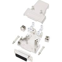 encitech TRI-M-09-HDP15-K 6355-0058-01 D-sub male connectorset 180 ° Aantal polen: 15 Soldeerkelk 1 set(s)