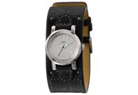 Horlogeband Fossil JR1010 Onderliggend Leder Zwart 12mm - thumbnail