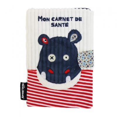 Les Deglingos boekomslag nijlpaard junior 25 cm pluche