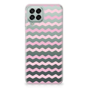 Samsung Galaxy M33 TPU bumper Waves Roze