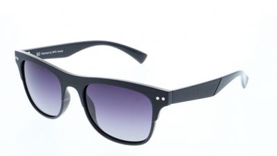 H.I.S zonnebril 78125 heren rechthoekig cat.3 zwart/grijs