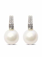 AUTORE boucles d'oreilles St Moritz en or blanc 18ct ornées de ornements et de perles - Argent - thumbnail