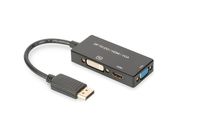 ASSMANN Electronic AK-340418-002-S DP, HDMI DVI + VGA Zwart kabeladapter/verloopstukje