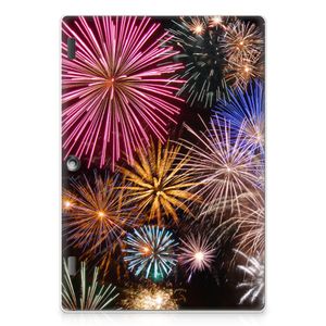 Lenovo Tab 10 | Tab 2 A10-30 Leuke Siliconen Hoes Vuurwerk