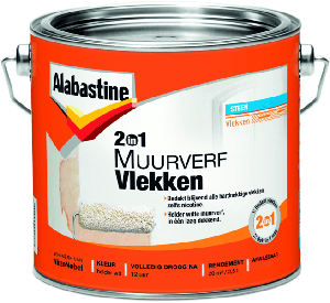 alabastine muurverf 2in1 vlekken 5 ltr