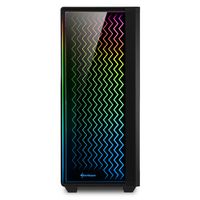 Sharkoon RGB LIT 200 tower behuizing USB 3.2, Window-Kit - thumbnail