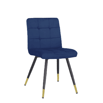 Eetkamerstoel Giorgio Blauw velvet Eetkamerstoel Giorgio Blauw velvet