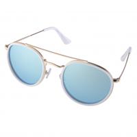 Kost zonnebril unisex wit/goud/blauw (20 125)