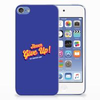 Apple iPod Touch 5 | 6 Siliconen hoesje met naam Never Give Up