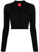 Cashmere In Love cardigan Callen à coupe crop - Noir