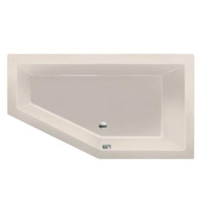 Ligbad Inbouw Xenz Society 160 Vijfhoek Links 90x160x50cm Acryl Pergamon Hoogglans met Poten