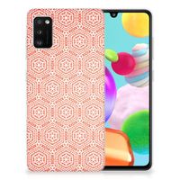 Samsung Galaxy A41 TPU bumper Pattern Orange - thumbnail