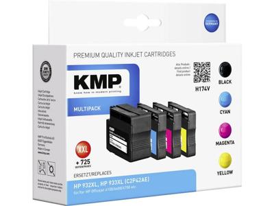 KMP Inktcartridge vervangt HP 932XL, 933XL, CN053AE, CN054AE, CN055AE, CN056AE Compatibel Combipack Zwart, Cyaan, Magenta, Geel H174V 1725,4005