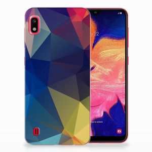 Samsung Galaxy A10 TPU Hoesje Polygon Dark