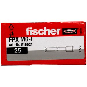 Fischer 519021 schroefanker & muurplug 25 stuk(s) Wiganker 75 mm