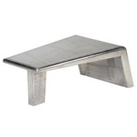 Salontafel Aviator vintage luchtvaartstijl aluminium - thumbnail