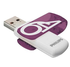 Philips FM64FD05D USB flash drive 64 GB USB Type-A 2.0 Paars, Wit