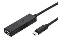 VALUE USB 2.0 uitbreiding, actief, met repeater, A-C, zwart, 20 m