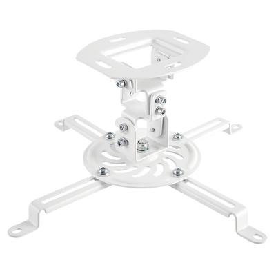 LogiLink BP0057 Beamer-plafondbeugel Plafondhouder, In hoogte verstelbaar, Kantelbaar en zwenkbaar Afstand vloer-plafond (max.): 150 mm Wit