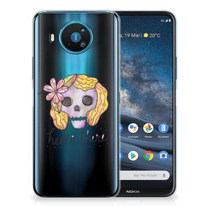 Silicone Back Case Nokia 8.3 Boho Skull