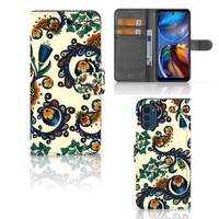 Wallet Case Motorola Moto E32 | Moto E32s Barok Flower - thumbnail