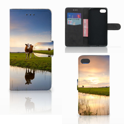 Huawei Y5 2018 Telefoonhoesje met Pasjes Koe