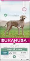 Eukanuba Daily Care Sensitive Joints Hondenvoer, droogvoer voor honden met gewrichtsproblemen, speciaal voer geschikt voor alle volwassen rassen, 12 kg