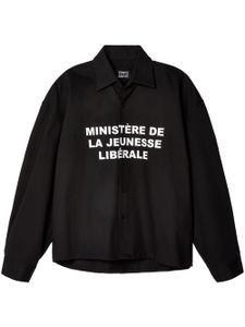 Liberal Youth Ministry chemise à imprimé Ministère - Noir