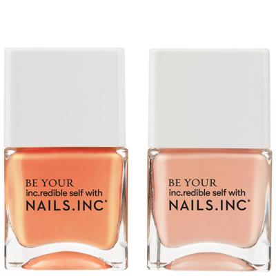 Nails Inc - Kiss My Peach Duo Kit 2x14 ml