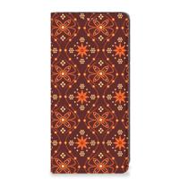 Samsung Galaxy A21s Hoesje met Magneet Batik Brown - thumbnail