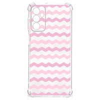 Samsung Galaxy M13 4G | M23 Doorzichtige Silicone Hoesje Waves Roze