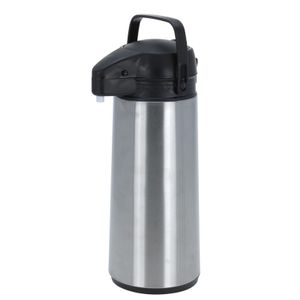 RVS thermoskan/isoleerkan met pomp 1,8 liter