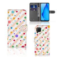 Huawei P40 Lite Telefoon Hoesje Dots - thumbnail