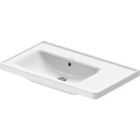 Duravit D-Neo wastafel 80x48x17cm 1 kraangat rechthoek Keramiek Wit 2369800060 - thumbnail