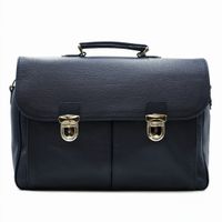 20S Design leren aktetas 17,3" classic navy